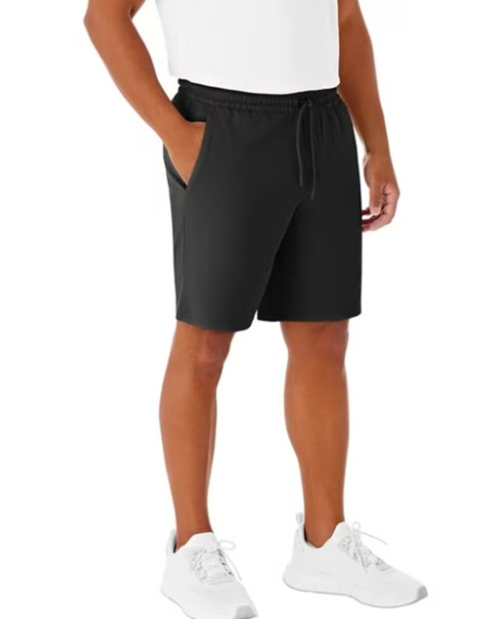 Members Mark Luxe Medium Black Shorts Sporty Ponte Knit